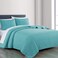 Chezmoi Collection Austin 3-piece Oversized Bedspread Coverlet Set ,King, Turquoise
