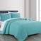Chezmoi Collection Austin 3-piece Oversized Bedspread Coverlet Set ,King, Turquoise
