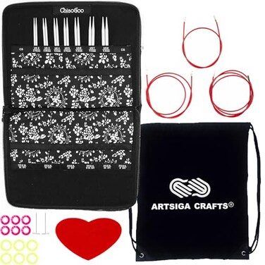 ChiaoGoo Twist Red Lace 5-inch Small 7500-S Interchangeable Set