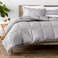 Bare Home Queen Comforter Set - 1800 Ultra Soft ,Queen, Light Grey