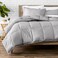 Bare Home Queen Comforter Set - 1800 Ultra Soft ,Queen, Light Grey