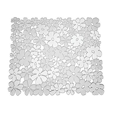 iDesign Blumz Kitchen Sink Protector Mat, Clear