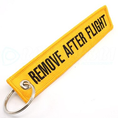 Rotary13B1 REMOVE AFTER FLIGHT - Keychain - YELLOW