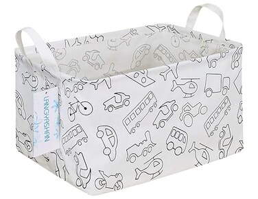 LANGYASHAN Rectangular Collapsible Vehicle Storage Basket Nursery Organizer
