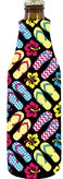 Coolie Junction Flip Flop Pattern Beer Bottle Coolie