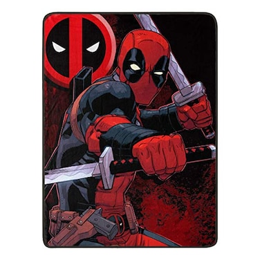 Northwest Deadpool Micro Raschel Throw Blanket, 46" x 60", Swordsman