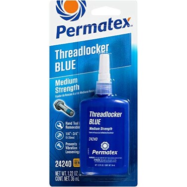 Permatex 24240-6PK Medium Strength Threadlocker Blue, 36 ml ,Pack of 6