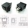 CESS Hull Shape Snap-in KCD1-104 4 Pin ON-Off Switch ,2 Pack