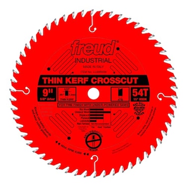 Freud LU88R009: 9" Thin Kerf Fine Finish Crosscut Blade