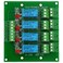 Electronics-Salon 4 DPDT Signal Relay Module Board, DC 5V Version, for Arduino Raspberry-Pi 8051 PIC.
