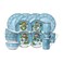 Pfaltzgraff Evergreen Ernie Dinnerware Set, 16 Piece, Blue, White