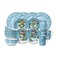 Pfaltzgraff Evergreen Ernie Dinnerware Set, 16 Piece, Blue, White