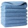 POLYTE 330 GSM Poly Blend Microfiber Shower Wash Cloth Face Towel, 13x13 in