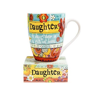 Divinity Boutique Ceramic Mug MugNote Stack, Daughter, 12 ounce