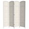Red Lantern 7 ft. Tall Diamond Weave Room Divider - White - 4 Panels