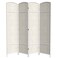 Red Lantern 7 ft. Tall Diamond Weave Room Divider - White - 4 Panels