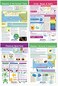 NewPath Learning Elements, MixturesCompounds Bulletin Board Charts - English Version, Set/4 ,94-9002