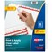 Avery Index Maker Clear Label Dividers, 8-Tab, White, 25 Sets