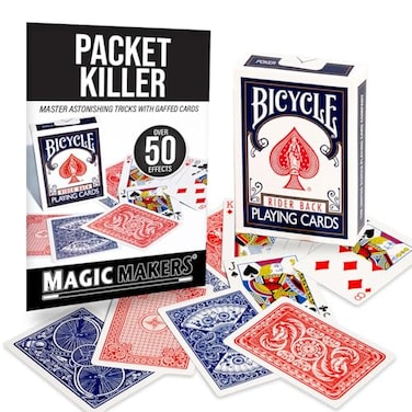 Magic Makers Packet Killer Bicycle Deck - 50 Tricks with Special Printed Bicycle Cards