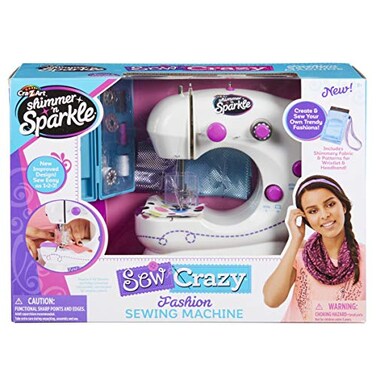Cra-Z-Art Sew Crazy Sewing Machine w/Magic Sequin Headband New
