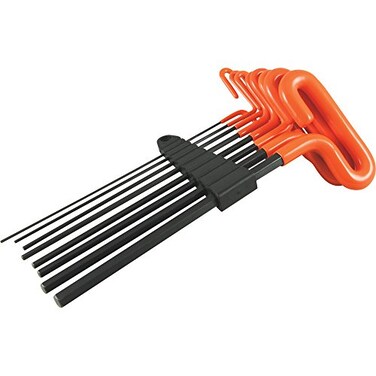 Dynamic Tools 8 Piece 9" Long T-Handle SAE Hex Key Set, 5/64" - 3/8