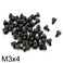 JIUWU 50 Pcs M3x4mm 12.9 Grade Hex Socket Head Cap Screws