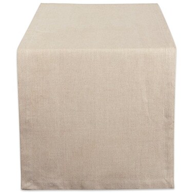 DII Chambray Kitchen, Tabletop Collection, Natural, 14x72 Table Runner