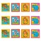 Fun Express 2 1/2" Mini Zoo Animal Plastic Slide Puzzles - 12 Pc.