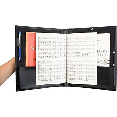 ProTec Pro Tec FSA1E Deluxe Choral Folder with Elastic String DividersAdjustable Hand Strap