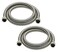 Fluidmaster 9WM60P2HE High Efficiency Washing Machine Connector 2-Pack - 3/4 Hose Fitting x 3/4 Hose Fitting, 60-Inch Length
