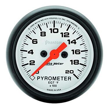 Auto Meter 5745 Phantom Electric Pyrometer Gauge Kit,2.3125 in.