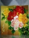 Asian Home Double Sided Canvas Screen Room Divider - Peony