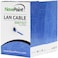 NavePoint CAT6 Ethernet Cable - CCA Bulk CAT6 Cable 500ft Ethernet Cable, 550MHz, 23AWG 4 Pair, Unshielded Twisted Pair ,UTP, Solid Blue