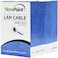 NavePoint CAT6 Ethernet Cable - CCA Bulk CAT6 Cable 500ft Ethernet Cable, 550MHz, 23AWG 4 Pair, Unshielded Twisted Pair ,UTP, Solid Blue