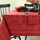 Benson Mills Holiday Elegance Tablecloth ,Dark Red, 60" X 120" Rectangular