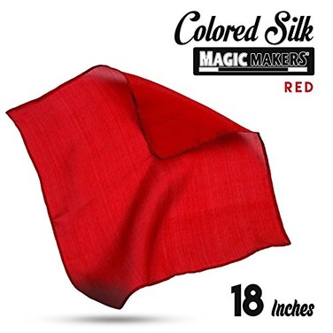 Magic Makers Professional Grade 18 Inch Magician's Silk - Red