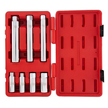 SUNEX TOOLS 8845 3/8-Inch Drive Master Spark Plug Set, CR-V, 7-Pieces