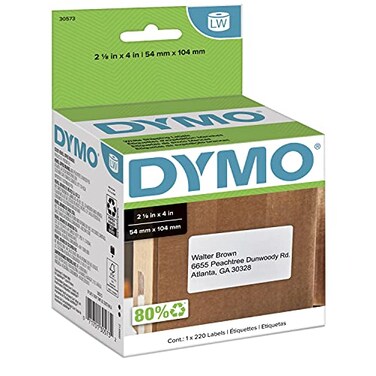 DYMO White Shipping Labels ,30573