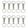 Honbay 10PCS Detachable Pull Apart Key Rings Keychains Heavy Duty Dual Key Ring Snap Lock Holder
