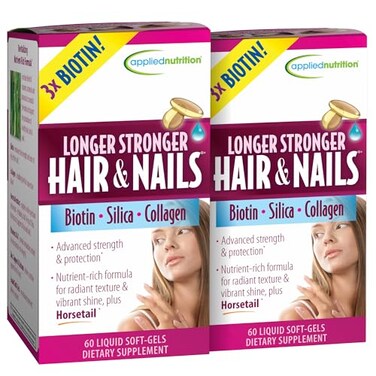 Applied Nutrition Longer Stronger HairNails Beauty Formula ,2 Pack