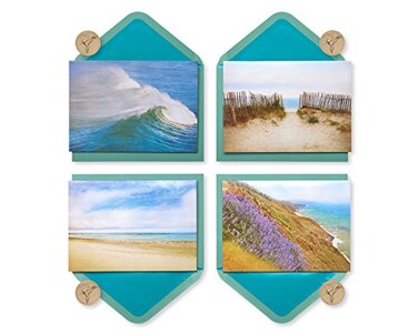 Papyrus Blank Cards with Keepsake Box, By the Sea ,20-Count