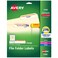AveryTrueBlockFile Folder Labels, 2/3" x 3-7/16", 750 Printable Labels, White/Orange, Permanent ,5166