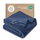Bare Home Fleece Blanket Luxury Microplush ,Full/Queen, Dark Blue