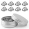 Weico 50 PCs Metal Pin Backs, Locking Pin Keepers Clasp Replacement