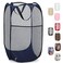 Handy Laundry Collapsible Mesh Foldable Hamper 14" x 14' x 24" Navy Blue