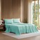 Lacoste 100% Cotton Percale 3-Piece Sheet Set, Water Blue, Twin XL