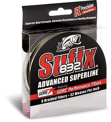 Sufix 832 Advanced Superline Braid, Camo, 65-Pound/300-Yard Spool ,660-165CA