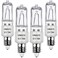 Vinaco JDE11 Halogen Bulbs, 75W 120V, Dimmable Warm White 2700K, 4-Pack