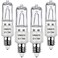 Vinaco JDE11 Halogen Bulbs, 75W 120V, Dimmable Warm White 2700K, 4-Pack