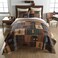 Donna Sharp Brown Bear Cabin Queen Quilt Set, 90" x 90